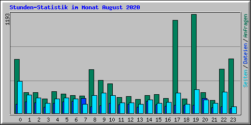 Stunden-Statistik im Monat August 2020