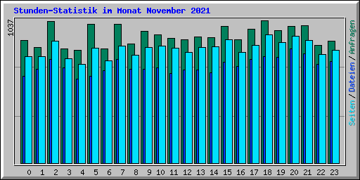 Stunden-Statistik im Monat November 2021