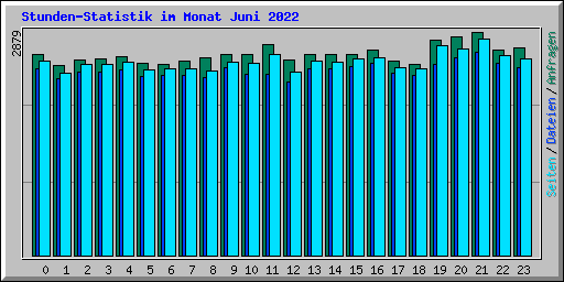 Stunden-Statistik im Monat Juni 2022