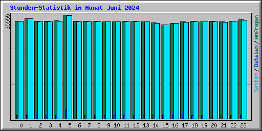Stunden-Statistik im Monat Juni 2024