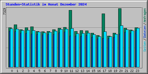 Stunden-Statistik im Monat Dezember 2024