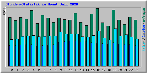 Stunden-Statistik im Monat Juli 2026
